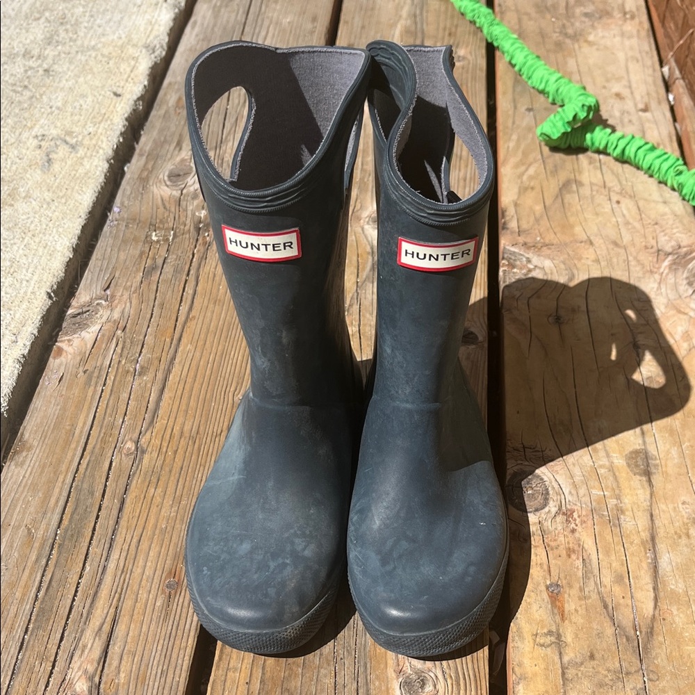 Hunter Kids Dark blue Rain Boots unisex
